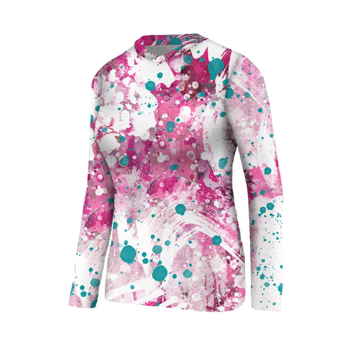THERMO KOMPLET DAMSKI (JANE) - PINK SPLATTER - zestaw do uszycia XS