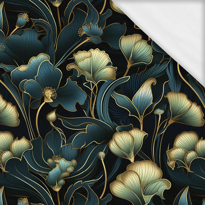 AUTUMN FLOWERS WZ.10- Slub Weave