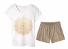 PAJAMAS-T-SHIRT "LINDA" -  GOLDEN MANDALA - sewing set