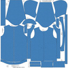 KINDERPARKA (ARIEL) - HELLBLAUE PUNKTE / BLAU (KÜRBISGARTEN) - Softshell (122/128)