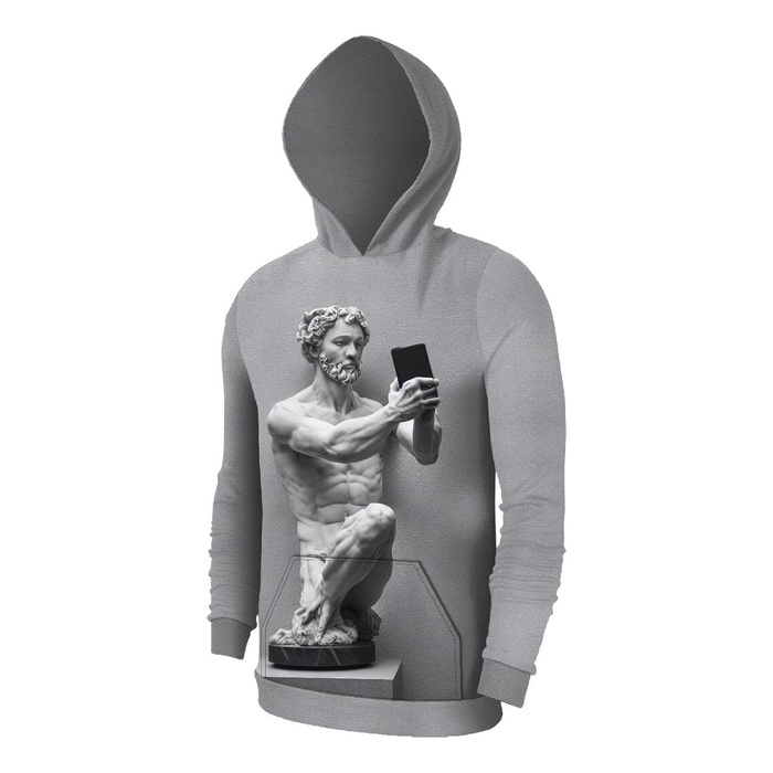 HERREN HOODIE (COLORADO) - SCULPTURE'S SELFIE - Nähset L