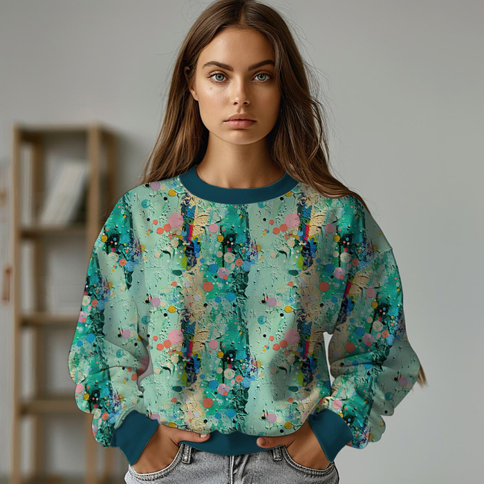 ABSTRACTION WZ.43 - Hydrophobic brushed knit