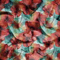 FLOWERS WZ. 75 - Mušelín bavlněný