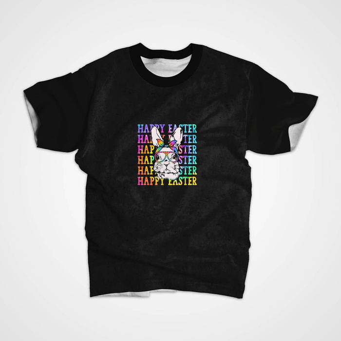 HAPPY EASTER / neon - Paneel (60cm x 50cm) SINGLE JERSEY ITY