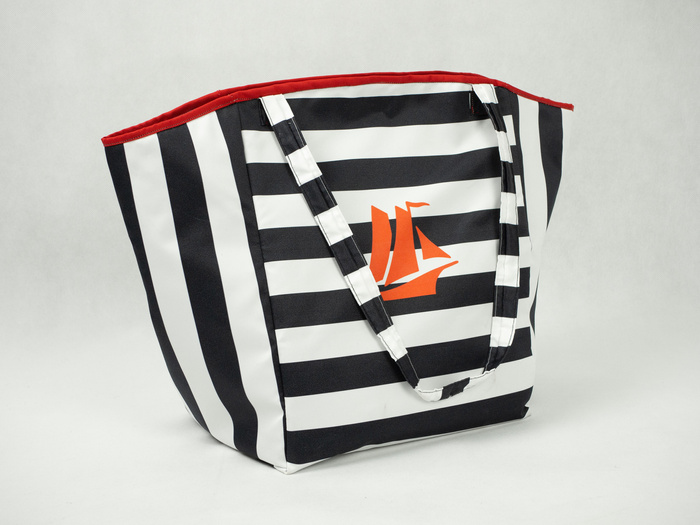 XL Tasche mit Utensilientasche 2 in 1 - ROTES SCHIFF - Nähset