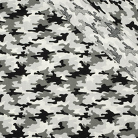 MINI CAMOUFLAGE / grey - POPLIN 100% cotton