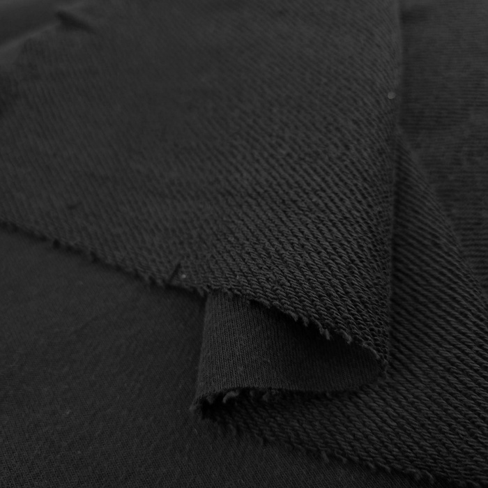 French terry TWILL - BLACK 350g