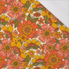 FLOWERS PAPAYA ORANGE WZ. 7 - Single Jersey