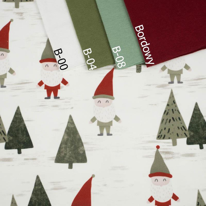 ZWERGE IM WALD (WALDZWERGE) / WEIß - Wasserabweisende Webware