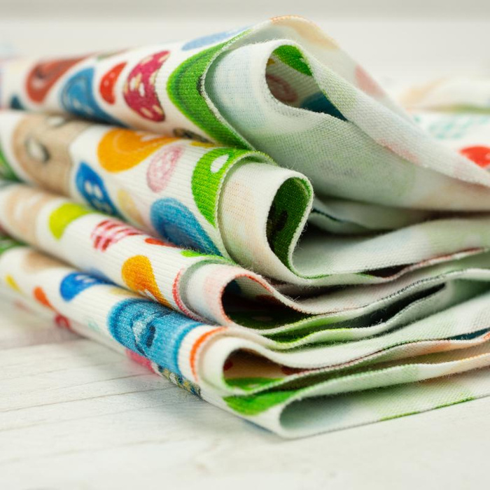 BUNTE KNÖPFE - Viskose-Jersey WE210