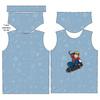 KID’S T-SHIRT - FELIX / blue - single jersey (116/122)