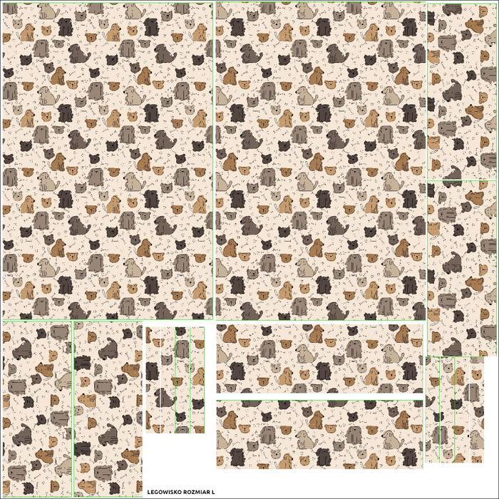 ANIMAL BED - ANIMALS PAT.1 - sewing set