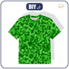 KINDER T-SHIRT- PIXEL MS.2 / grün - Single Jersey (116/122)
