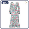 WRAP FLOUNCED DRESS "ABELLA" (M) - FAIRY WORLD pat.11 (FLOWERS) - sewing set  