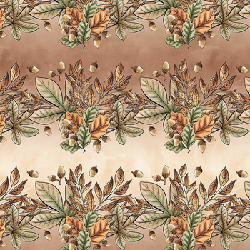 BLÄTTER UND EICHELN Ms. 1 (HERBST IM WALD) - HOME DECOR PREMIUM Webware