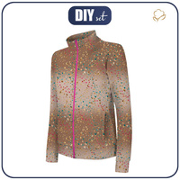 "MAX" CHILDREN'S TRAINING JACKET - GLITTER MIX (GLITTER AUTUMN) - Functional fabric (122/128)
