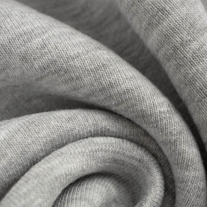 D-20 MELANGE LIGHT GRAY - thick brushed sweatshirt D300