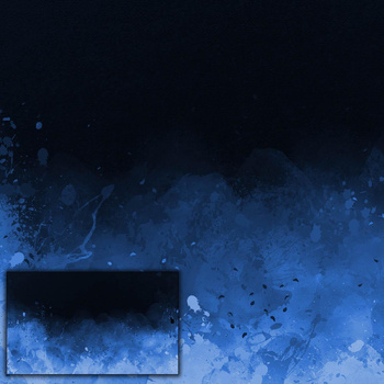 KLECKSE (classic blue) / schwarz - panoramisches Paneel (95cm x 160cm)