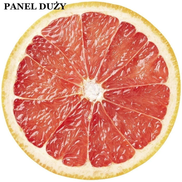 Groß  tellerrock-Panel –  Krepp - GRAPEFRUIT