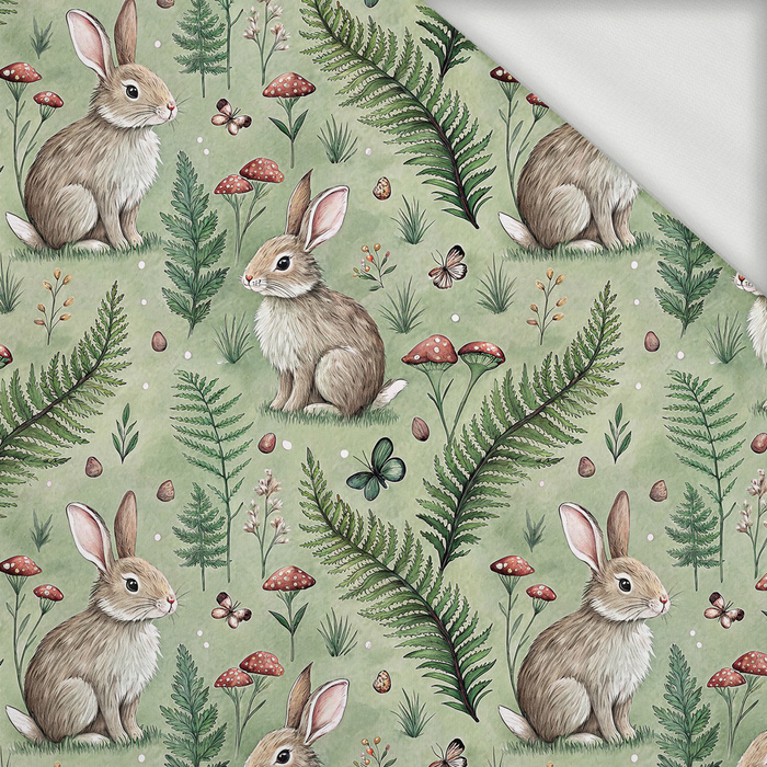HAPPY BUNNY WZ. 8 - dresówka pętelkowa
