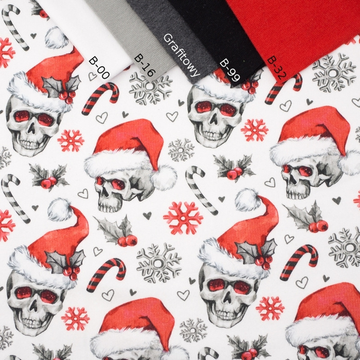 WEIHNACHTSSCHÄDEL - SP250 French Terry mit Elasthan