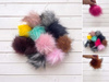 Eco fur pompom 9 cm - choice of colour