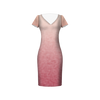OMBRE / ACID WASH - fuchsia (pale pink) - dress panel TE210