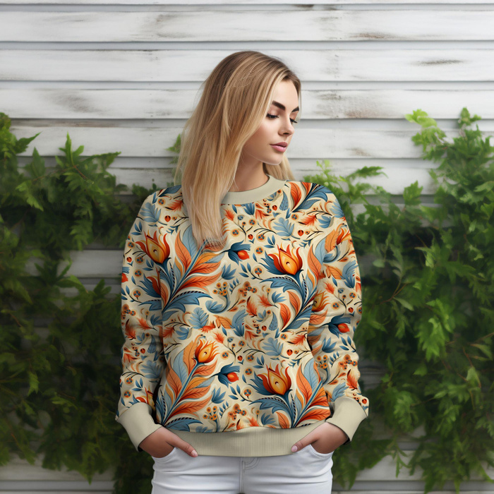 Folk Art wz.10 - Hydrophobic brushed knit