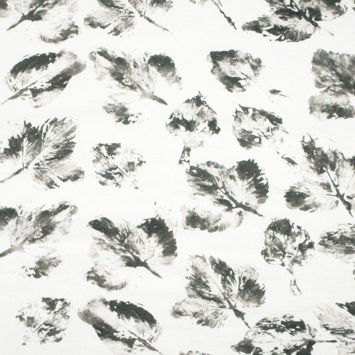 GREY LEAVES / white - looped knit SP250