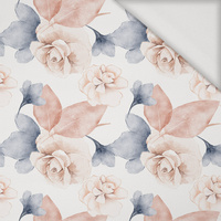 RETRO FLOWERS WZ. 3 - Jersey wiskozowy
