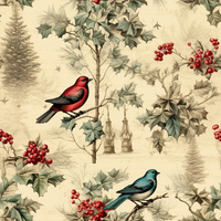 Vintage Christmas wz.12 - Crepe