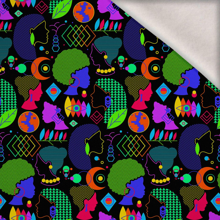 NEON WOMAN WZ.1  - Wintersweat angeraut mit Elastan ITY