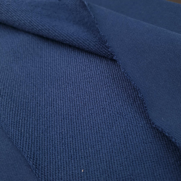 Diagonal-French Terry / HEAVY 450g - DUNKELBLAU (M-30)
