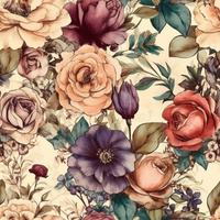 FLOWERS WZ.39 - lehký, česaný úplet