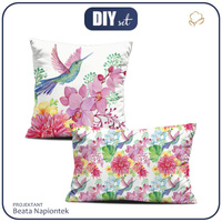 DECORATIVE PILOWS - HUMMINGBIRDS AND FLOWERS
