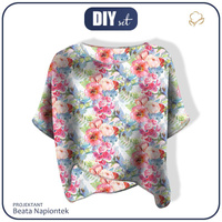 LEICHTE OVERSIZE BLUSE "ELENA" - WILDROSE M.3 (AUF DER WIESE) - Nähset