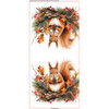 PILLOW 45X45 - AUTUMN SQUIRREL - front + back
