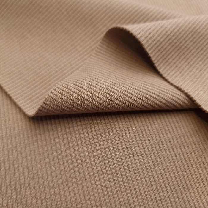 Rib Jersey fabric Unicolour - CAMEL (D-212) 