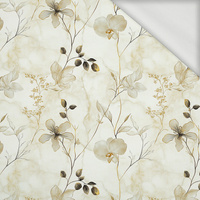 FLOWERS - Cloud Dancer WZ.8 - French Terry mit Elasthan