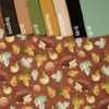 HEDGEHOGS IN LEAVES (AUTUMN GIRL) - single jersey with elastane