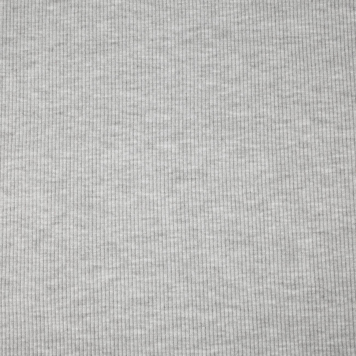 Rib Jersey fabric Unicolour -  MELANGE LIGHT GRAY (D-20)