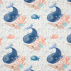 WHALES / bubbles (MAGICAL OCEAN) / white - single jersey with elastane 