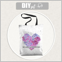 SHOPPER TASCHE - WE LOOK CUTE TOGETGER - Panama 220g Webware - Nähset