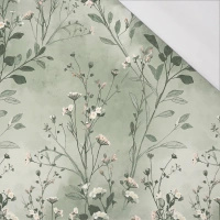 PASTEL FLOWERS WZ. 27 - teplákovina s elastanem
