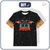 KINDER T-SHIRT - DRAGON M. 1 / schwarz - Single Jersey ITY (128/134)