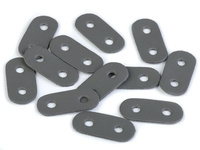 Stopky z eko kůže  16x34mm - šedivý