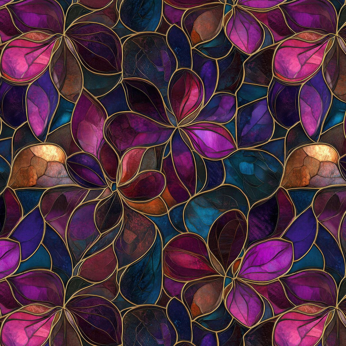 STAINED GLASS WZ. 25- Upholstery velour 