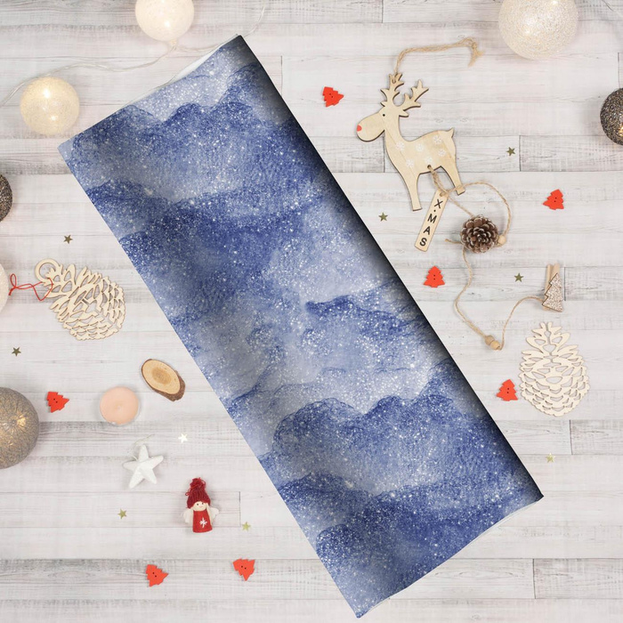 ŚNIEG / niebieski (MALOWANE NA SZKLE)