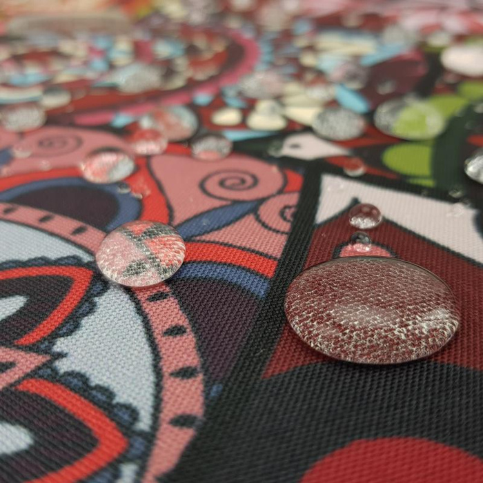 WITRAŻ / czerwony - tkanina wodoodporna 