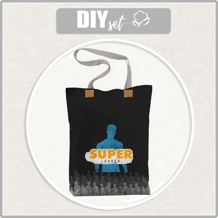 SHOPPER BAG - SUPER LEHRER - sewing set